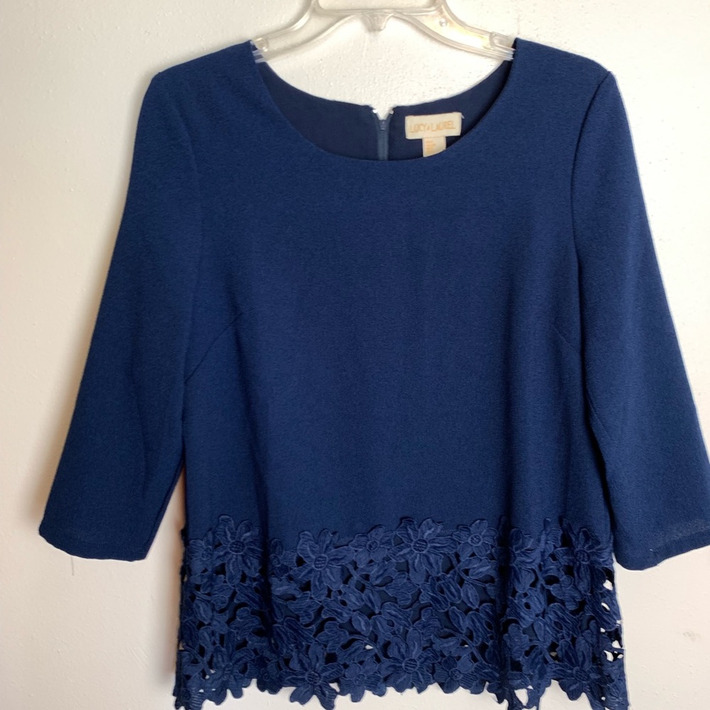 Lucy Laurel blue blouse